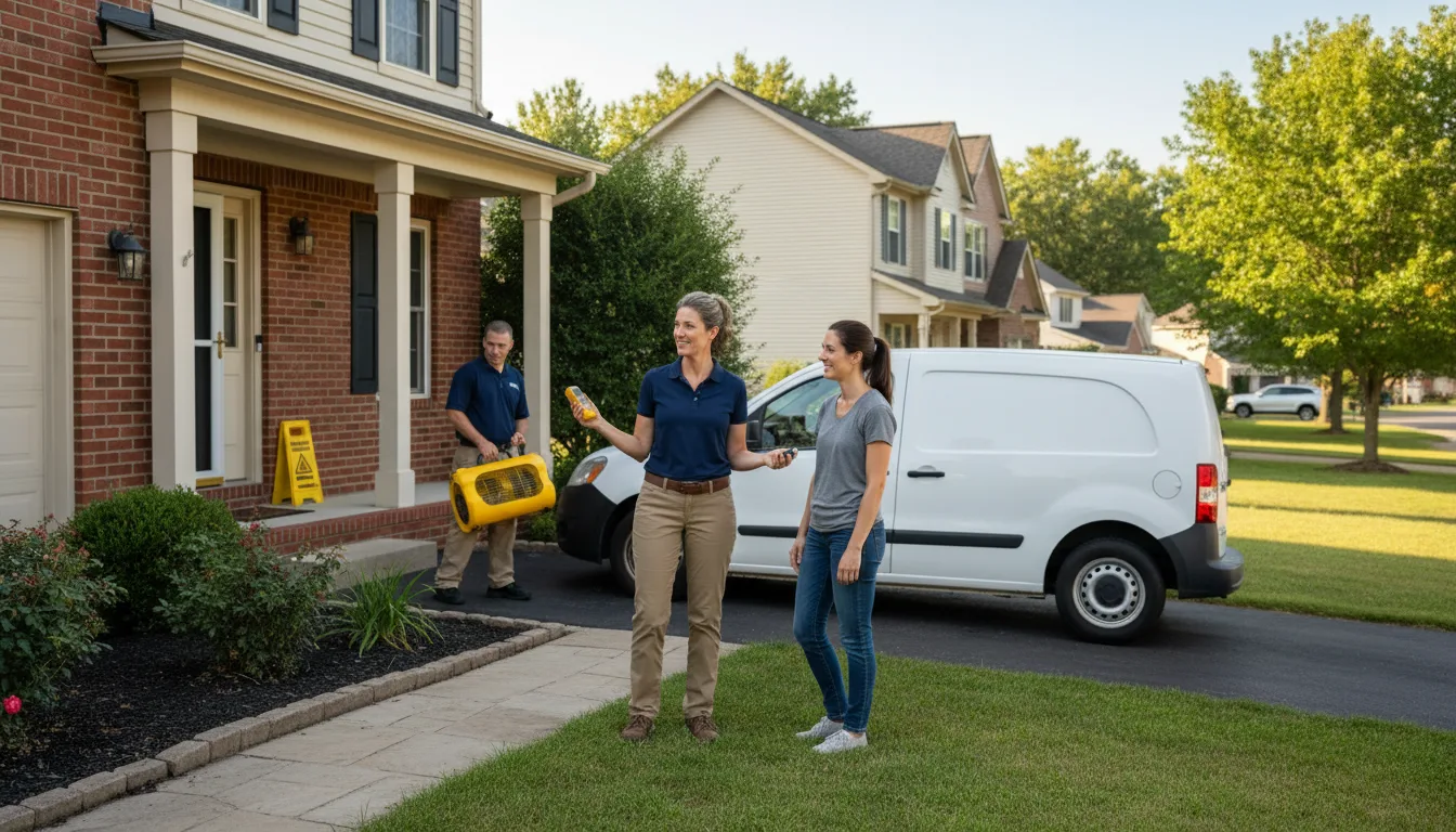 Residential water damage restoration in Rogersville, PA